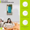 ARTland Leinwandbild Blaue Tür mit Kletterrosen Größe: Produktbild-Vorschau 3