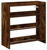 vidaXL Portascarpe in rovere affumicato 60x25x62 cm Anteprima dell’immagine prodotto 1