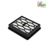 A vacuum cleaner filter is shown on a white background with a logo in the top right corner. Produktbild-Vorschau