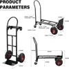 TEENO Chariot Pliable 2 en 1 Multifonction, Chariot à Voir les images du produit 2