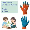 12 x Arbeitshandschuhe Kinder Latex Gartenhandschuhe Kinder Produktbild-Vorschau 2