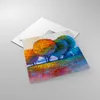 Bilder auf glas - Bäume Wiese Sommer - 40x40cm - Glasbilder Produktbild-Vorschau 2