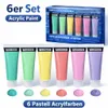 Acrylfarbe 6 Stück Malfarbe Künstlerfarbe Acrylfarben Tuben Produktbild-Vorschau 1