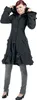 Poizen Industries Wintermantel Damen Alice Coat schwarz L Produktbild-Vorschau 5