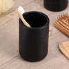Kelímek na zubní kartáček SAVA, Ø 7,5 cm, Černý Náhled obrázku produktu 2