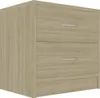 vidaXL Nachttische 2 Stk. Sonoma-Eiche 40x30x40 cm Produktbild-Vorschau 2