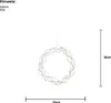 A decorative LED wreath with dimensions indicated. Produktbild-Vorschau