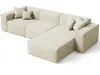 A sectional sofa with throw pillows on a white background. Produktbild-Vorschau