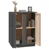 vidaXL Sideboard Grau 60x35x80 cm Massivholz Kiefer Produktbild-Vorschau 5