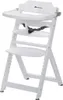 A white wooden high chair is shown against a white background. Produktbild-Vorschau