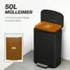 HOMCOM Mülleimer Küche 50 Liter Treteimer mit Produktbild-Vorschau 4