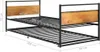 vidaXL Výsuvná posteľ Black Metal 90x200 cm Náhľad obrázku produktu 6