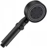 A black shower head with a hose attachment, shown against a white background. Produktbild-Vorschau