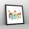 Gerahmtes Poster - Schwarzer Rahmen - Blumen Wiese Blatt Produktbild-Vorschau 8