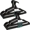 20x Parusia Kleiderbügel schwarz, 42cm breit, 1cm stark, Produktbild-Vorschau 1