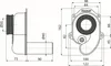 Alcadrain Urinal Siphon mit einem waagrechten Abgang DN40 Produktbild-Vorschau 2