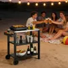 Faziango Grillwagen, 3-Etagen für Outdoor BBQ Servierwagen, Produktbild-Vorschau 6