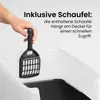 Iris Ohyama Katzenklo mit Schaufel, bis 7 kg, Grau, offen, Produktbild-Vorschau 5