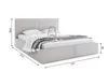 Interbeds Polsterbett 140x200cm Bett Doppelbett mit Produktbild-Vorschau 3