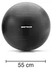 Meteor Gymnastikball 55 cm Schwarz, Anti-Burst Fitnessball Produktbild-Vorschau 5