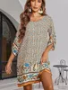 ASKSA Femme Robe tunique bohème Robe de plage Robe d'été Voir les images du produit 2