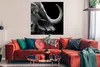 MuchoWow® Poster Büffel - Tiere - Schwarz - Weiß 100x100 cm Produktbild-Vorschau 2