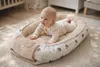 BABYNEST SET 5 tlg. BEIGE Samt Velour/ Igel Braun Baumwolle Nestchen Produktbild-Vorschau
