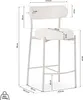 Set aus 2 GABY Barhockern, 65 cm hoch, bezogen mit Produktbild-Vorschau 3