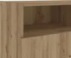vidaXL Armoire TV avec lampes LED Chêne Artisan 120x30x50 Voir les images du produit 12