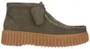 CLARKS Schnürschuhe Torhill Moss Dark Green Nub mit Produktbild-Vorschau 2