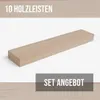 10er-Set Holzleisten - Esche gehobelt - 40 x 40 x 500 mm Produktbild-Vorschau 5