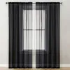 1er Pack Vorhänge Wohnzimmer Transparent Gardinen, Voile Produktbild-Vorschau 1