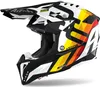 Airoh Aviator 3 Rainbow Carbon Motocross Helm Farbe: Weiß, Produktbild-Vorschau 1