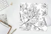MuchoWow® Mauspad Mousepad Eine schwarz-weiße Illustration Produktbild-Vorschau 5