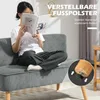 HOMCOM 2 Sitzer Sofa, Gepolsterte Couch mit Kordoptik, Produktbild-Vorschau 7
