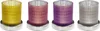 Fink JONA, Teelichthalter, Glas, Silberfolie, glatt, rosa, Produktbild-Vorschau 3
