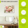 ARTland Leinwandbild Vintage Rosen auf Holz Größe: 80x60 cm Produktbild-Vorschau 2