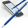 10 Touchpen Drehkugelschreiber / aus Edelstahl / Farbe: Produktbild-Vorschau 1