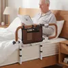Lit d'aide au lever COSTWAY, pliable à 180°, barrières de Voir les images du produit 2