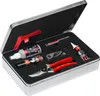 A metal box containing gardening tools and maintenance supplies. Anteprima dell’immagine prodotto