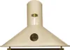 A cream-colored range hood with gold accents against a white background. Produktbild-Vorschau