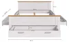 Verona Bett 180x200 cm mit Stauraum sibirische Lärche Produktbild-Vorschau 4