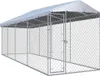 vidaXL Venkovní bouda pro psy se zastřešením 760x190x225 cm Náhled obrázku produktu 5