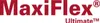 The image displays the brand name "MaxiFlex" and the product line "Ultimate" in large, bold red lettering. A registered trademark symbol is visible next to "MaxiFlex". Below, "Ultimate™" is also displayed in red. Produktbild-Vorschau