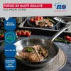 Ensemble de 3 Poêles de cuisson 24, 28 et 32 cm et 4 Voir les images du produit 5