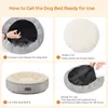 FEANDREA Lit pour chien, lit pour chat, Donut, Ø 50 cm, Voir les images du produit 5