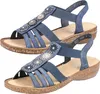 Rieker Damen Sandalen Gummizug Slingback 628G9, Größe:39 Produktbild-Vorschau 3