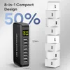 USB Ladegerät, USB Ladestation, 40W 8A 8-Port Ladestation, Produktbild-Vorschau 4