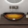 A bathroom sink on a wooden vanity. Produktbild-Vorschau