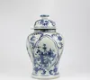 Fine Asianliving Vaso cinese con coperchio Blu Bianco Anteprima dell’immagine prodotto 1